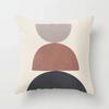 Modern Abstract Pink Brown Geometric  Pillowscase Fashion Decorative Pillows Cover Livingroom Sofa Cushions Cover 45*45cm