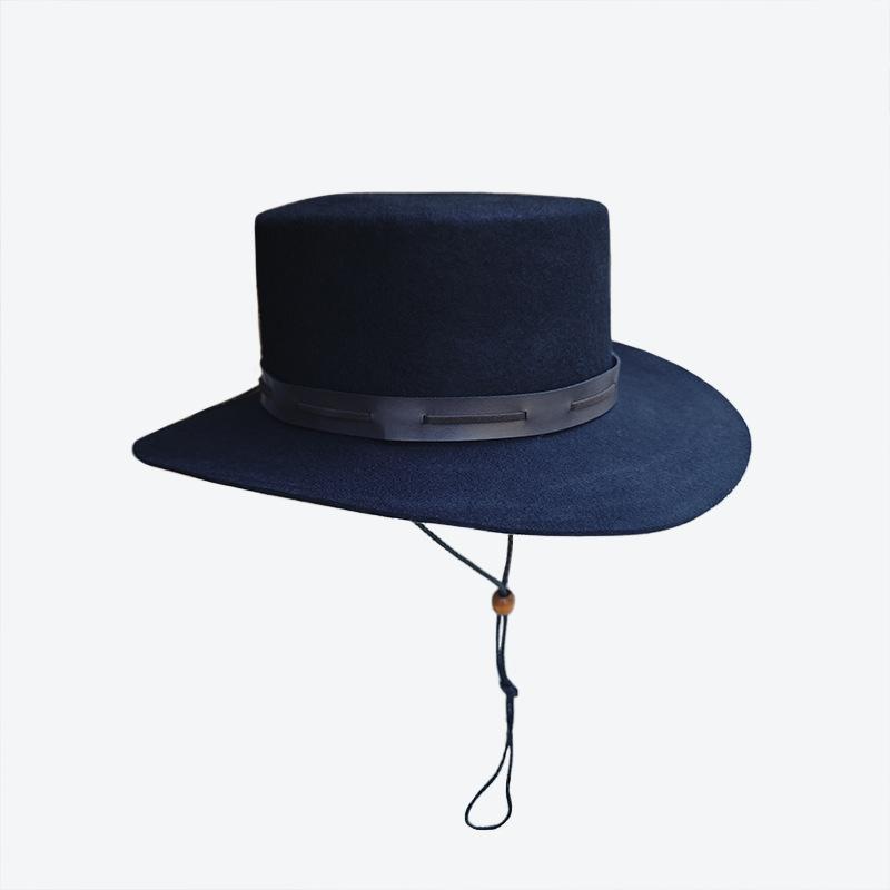 Горячая Распродажа Через Границу Шерстяная Шляпа, Однотонная Фетровая Шляпа, Кожаный Декоративный Шерстяной Цилиндр 60cm
