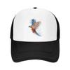 Colorful Bird Mesh Trucker Hats for Unisex Women Adjustable Casual Fashion Baseball Caps for Outdoor Activities