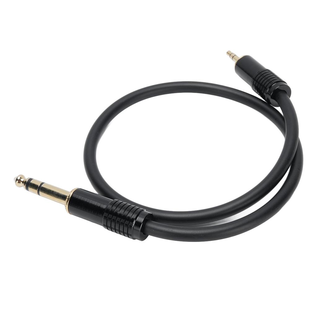 6.35mm 14in Male To 3.5mm 18in Male Stereo Cable 1.6ft 6.35mm To 3.5mm Bidirectional Stereo Sound