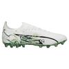 Puma Ultra Ultimate Panda Color MG (Rubber Short Stud) Artificial Turf Durable Lightweight Soccer Shoes Unisex Soccer Shoes White Green 108104-01