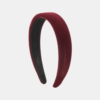 Halden Emboss Logo Velvet Hairband (H003_burgundy)