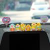 6pcs Anime Figure Little Yellow Duck Model Decor Cute Car mounted Ornaments Auto Interior Dashboard Accessories for Girls Gifts