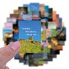 60 New Beautiful Landscape Stickers Personalized Creative DIY Decorative Skateboard Water Cup Waterproof Stickers