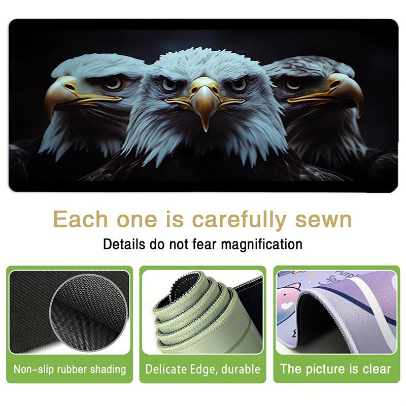 1pc Eagle Trio Portrait Computer Pad  Mouse Pads for Desk,Gamers and Office Use 020294