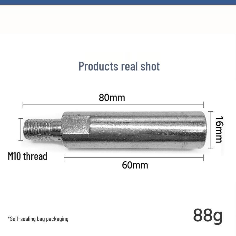 Universal Angle Grinder Polisher Rod with Hex Four-Hole Pressure Plates