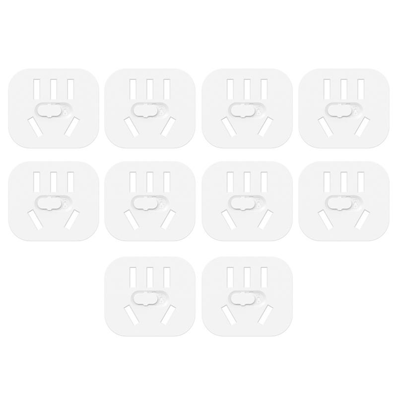 10Pcs Plug Guard, Us Standard Lock Socket Plugs Protector, Safety Anti Electric Baby Child Socket Plastic Security Locks