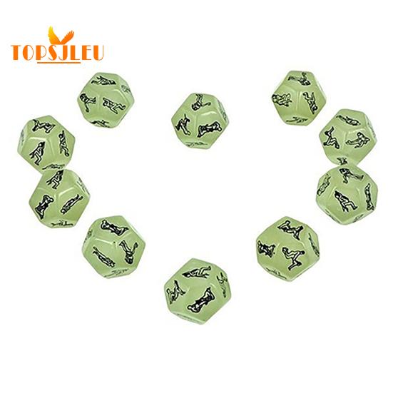 Glow In The Dark Sex Dice - Night Lights Love Fun Toys, Noctilucent Adult Game