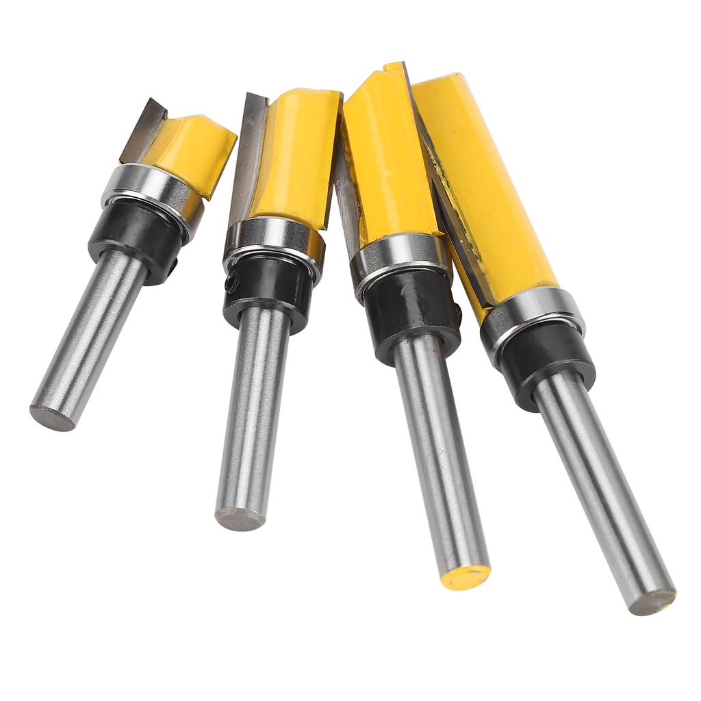 4Pcs Milling Cutter 14 Handle Shock Resistance High Toughness Positioning Accuracy Cutting Tools