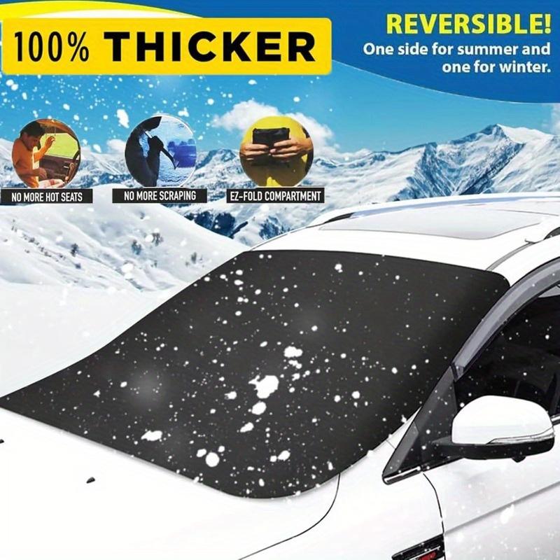 2025 Upgraded Magnetic Car Windshield Snow Cover - Fit for Most Cars,SUVs & Trucks,All-Season Anti-Freeze Protection,Windshield