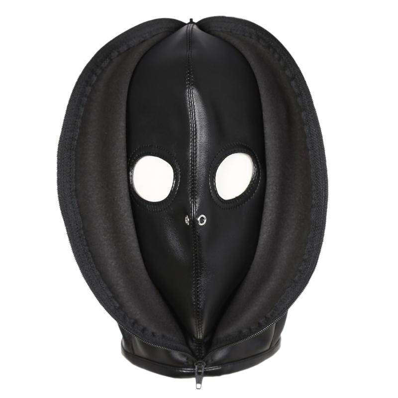 Full Head Mask Nightclub Face Mask Black Headgear Masquerades Party Headwear Stage Performances Costume Sexy Headpiece