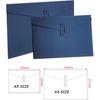 10pcs A4 Kraft Paper Envelopes Portfolio Foolscap File Folders Document Folder with String Fastener Closure Wallet Pockets File Bags Storage Pouch