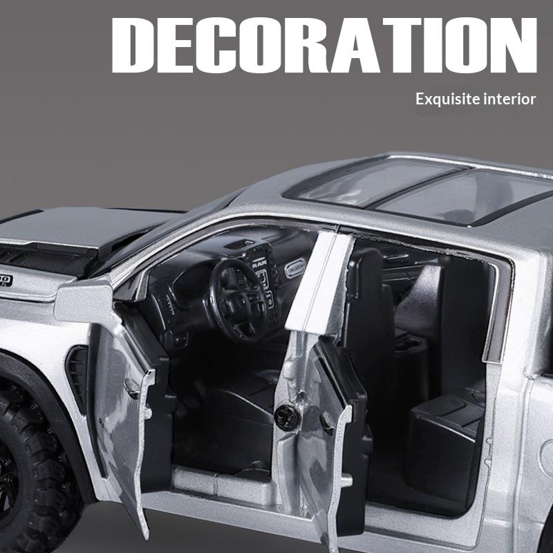 1/32 alloy die-cast car model simulation sound and light children's toy pickup truck suitable for boys off-road vehicle gift