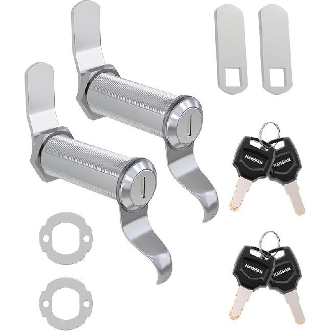 RV Locks For Storage Door 7/8 Inch, RV Compartment Locks For Camper Travel Trailer Cabinet With Keys 7/8", Pack Of 6 Locks With 6 Keyed Alike With