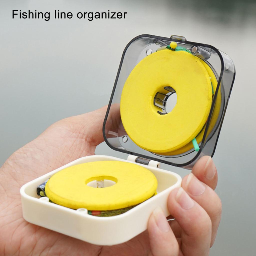 2Pcs Magnetic Fishing Line Storage Box Flexible Tackle Box Fishing Lines Storage Holder Convenient Organizer Enduring