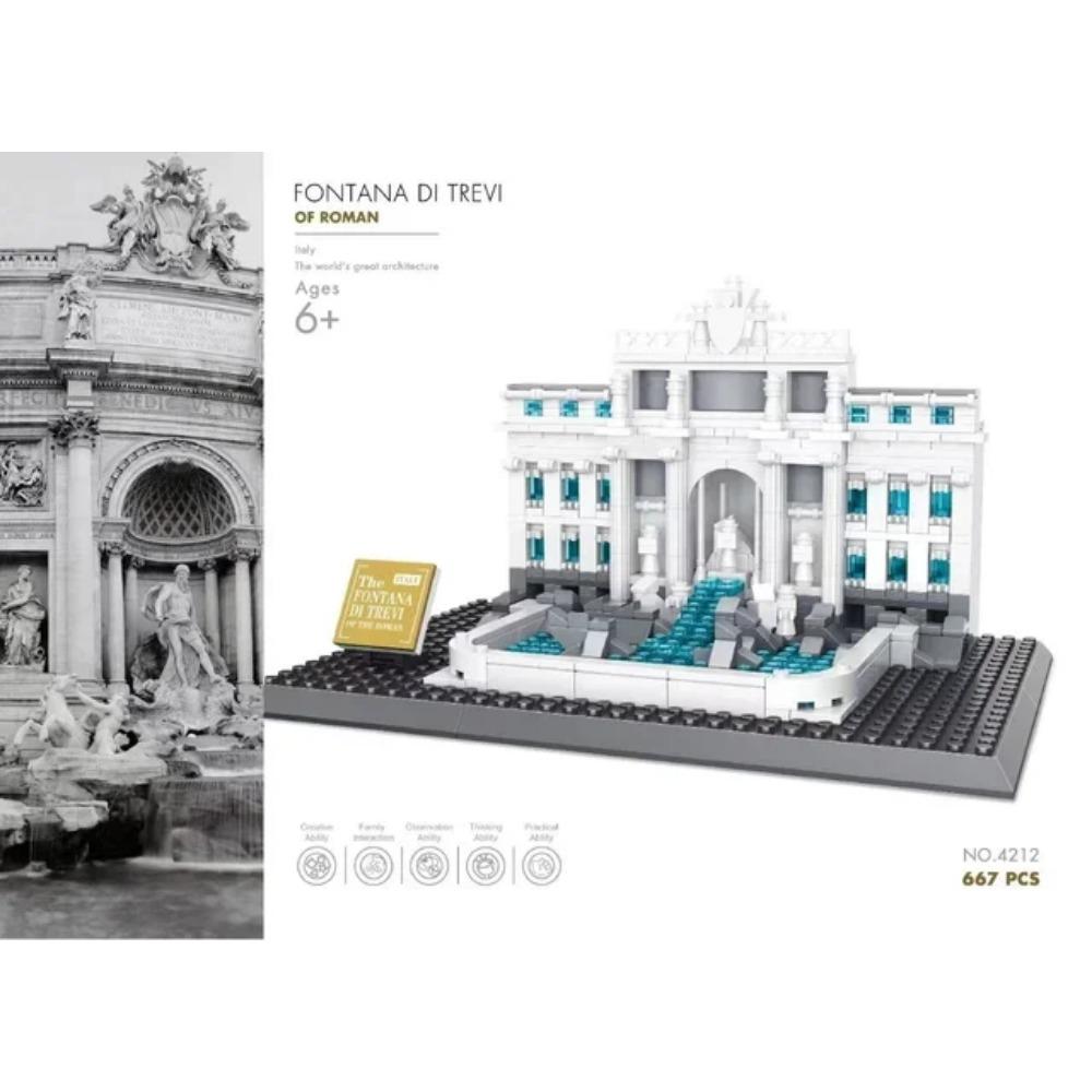 MOC World Famous Architecture Edifice Opera House Building Blocks Villa Savoye Bridge Tower Toy Children Birthday Christmas Gift