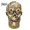 Elastic Latex Horror Prop Halloween Scary Mask, Realistic Rotten Skeleton Hood, Party Soft Mask Comfortable for Secret Room & Cosplay Props