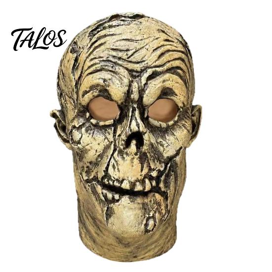 Elastic Latex Horror Prop Halloween Scary Mask, Realistic Rotten Skeleton Hood, Party Soft Mask Comfortable for Secret Room & Cosplay Props