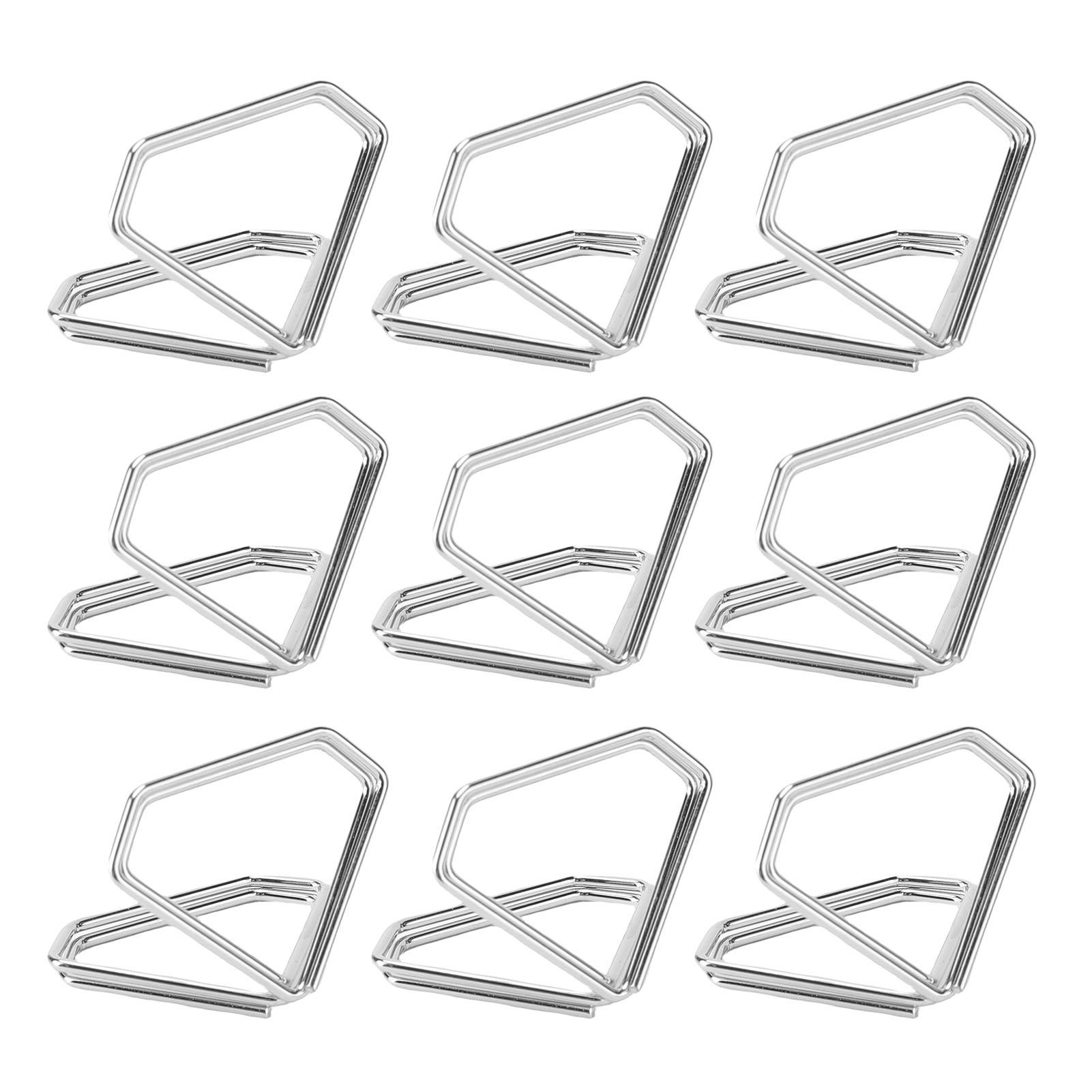 

50PCS Table Number Holders Rhinestone Shape Photo Card Picture Display Clips for Wedding Birthday Party