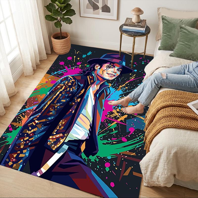 Michael Performance Living Room Nonslip Area Rug Soft Carpet For Bedroom Gameoom Playroom Sofa Office Home Decor Doormat
