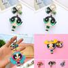 Lovely Powerpuff Girls Cartoon Keychain Bag Pendant For Kids