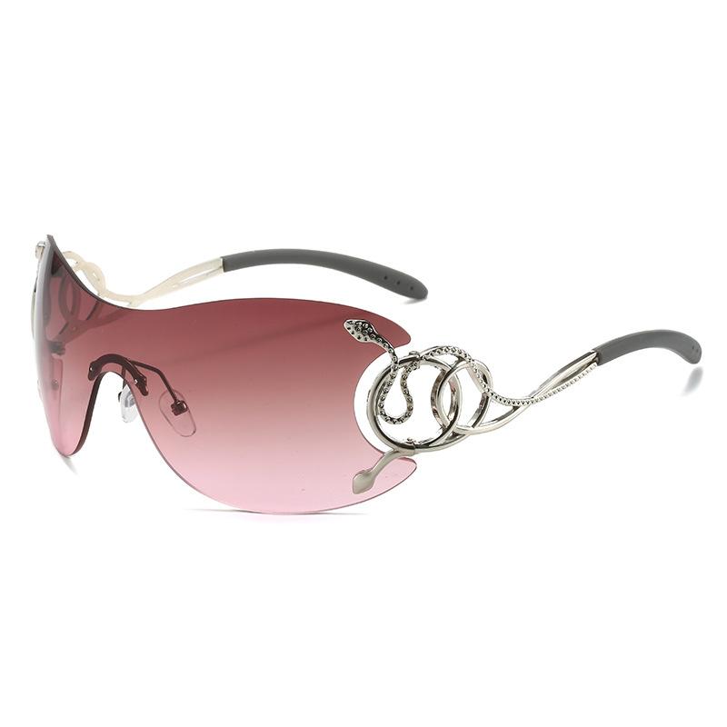 One-Piece Large-Frame Sunglasses, Personalized Y2K Cobra Snake Funny Sunglasses For Women