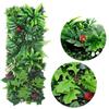DIY Artificial Plant Wall Panel 75x25cm Flower Simulation Maple Plant Sheet Durable Lifelike Fake Green Grass Mat Privacy Screen