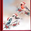 1Set Christmas Bird and Tree Branch Window Static Stickers Waterproof Suitable for Home Kitchen Office Festive Christmas Decors