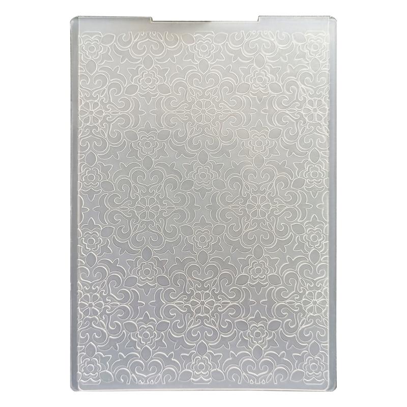 Plastic Embossing Cuts Rectangle Round Flower Script Die Stencils for DIY Crafts 1