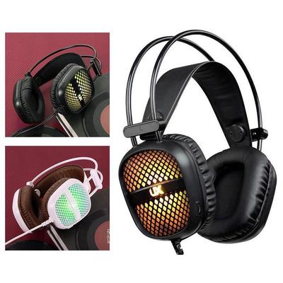 Headset Professionelles Sportspiel-PUBG-Headset 3,5-mm-USB-Kabel LED-Licht-Stereo-Headset und Mikrofon PC-Gaming-Headset
