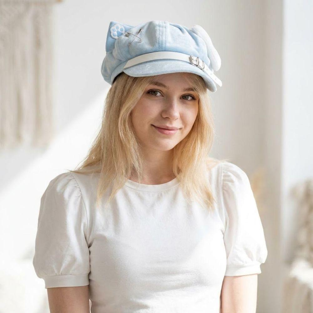 Anime Women's Beret Japanese Style Baseball Cap Popular Newsboy Cap  Everyday Outfits