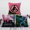 Band l-linkin p-park FROM ZERO Kissenbezug Wohnzimmer Akzent Couch Rückenstütze Quadratisch Lounge Erholsames Nickerchen Begleiter