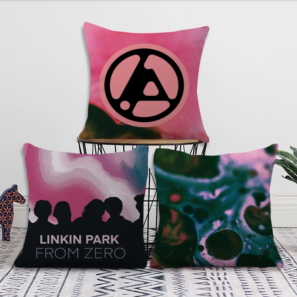 Band l-linkin p-park FROM ZERO Kissenbezug Wohnzimmer Akzent Couch Rückenstütze Quadratisch Lounge Erholsames Nickerchen Begleiter