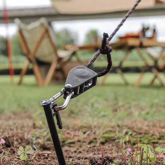 Nylon Ratchet Hanger Lightweight Quick Release Sturdy Pulley Design Tent Lifting Rope