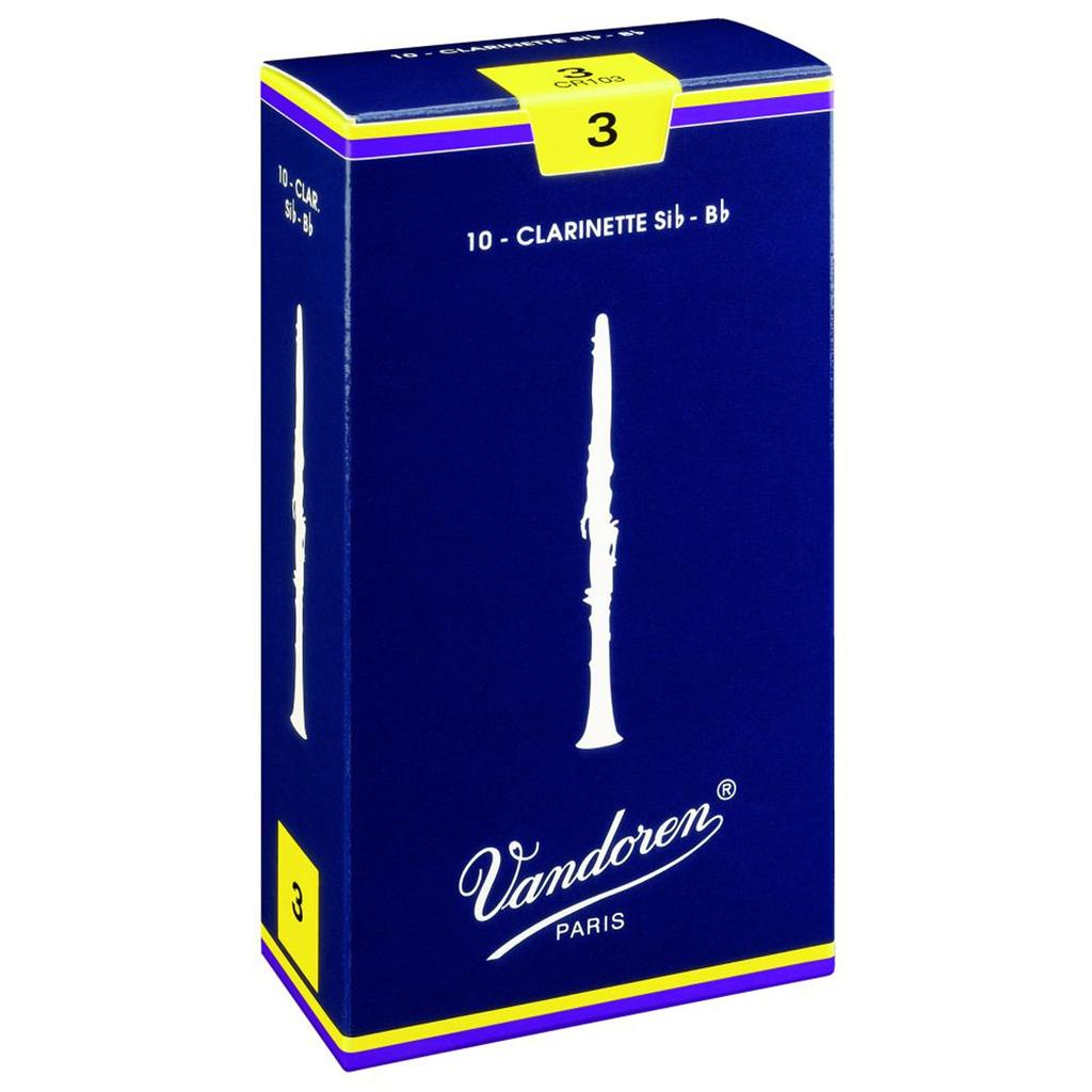 Clarinet Blue 10 Traditional 2 Authentic Vandoren/B Reeds, Box, Reeds, (Nonaka Product)