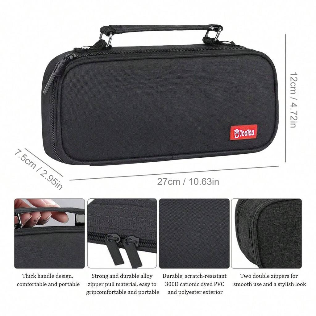 Portable Large Capacity Pencil Case Upper Pen Box Multifunctional Stationery Bag Boy Back to School Office Supplies Stationery