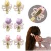 Sweet Tulip Pearl Hairpin Premium Sense Bangs Side Headdress Pearl Bowknot Hair Clip  Daily Wear