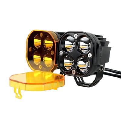3-Zoll-Led-Arbeitslichtabdeckung, Würfelabdeckung, staubdicht, bernsteinfarben, schwarze Linsenschutzabdeckung für Auto-LKW, 3-Zoll-Pods, Nebelscheinwerfer
