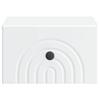 Wall Mounted Nightstand White 33 x 34.5 x 20 cm Particleboard