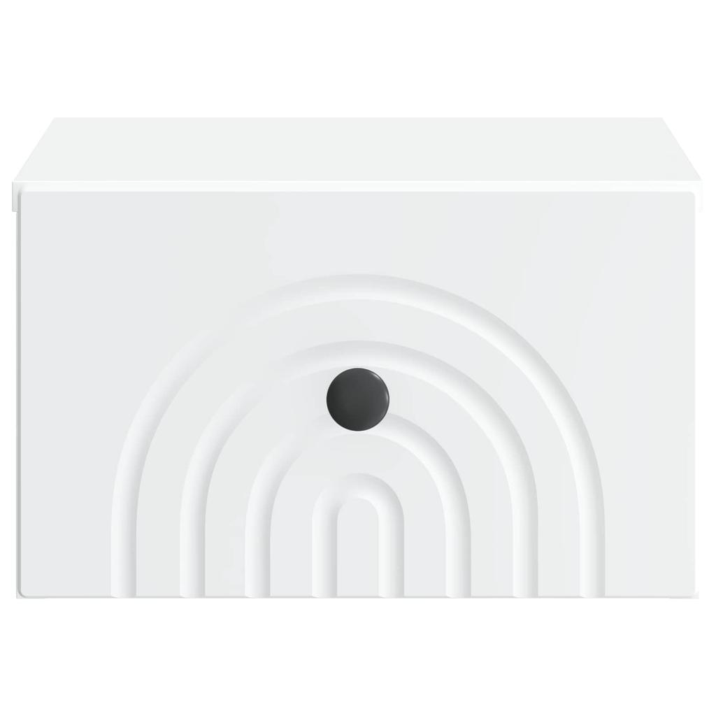 Wall Mounted Nightstand White 33 x 34.5 x 20 cm Particleboard