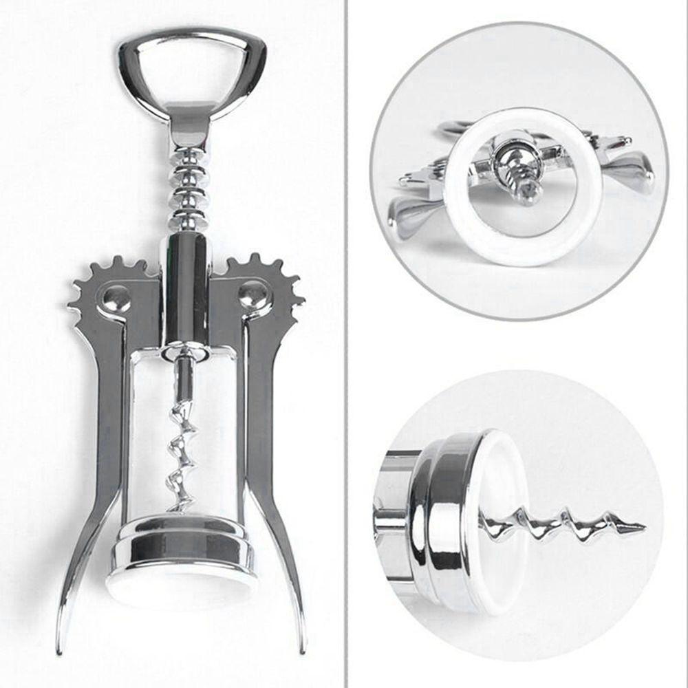 Steel Beer Sommeliers Wing Type Wine Cork Remover Kitchen Dining Bar Tool Bottle Openers Corkscrews