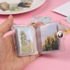2pcs Mini 2-inch Small Photo Album Keychain Pocket Insert Style Photo Album ID Photo Storage Book