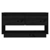 Vidaxl Szafka Pod Telewizor, Czarna, 74X34X40 Cm, Lite Drewno Sosnowe