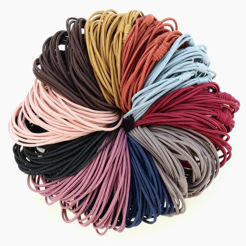 

Повязка для волос с узлом четыре в одном, резинка для волос, веревка для волос, повязка для волос, резинка для волос, аксессуар для волос, ручная работа 100pcs разноцветный