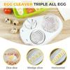 Manual Egg Cutter White Fruit Cutter Egg Cutting Tool Egg Slicer  Salad