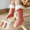 Girls Knee High Long Soft Cotton Lace Baby Children Socks Baby Socks New Kids Toddlers Baby Girl Socks 0 To 3 Years Fall Clothes