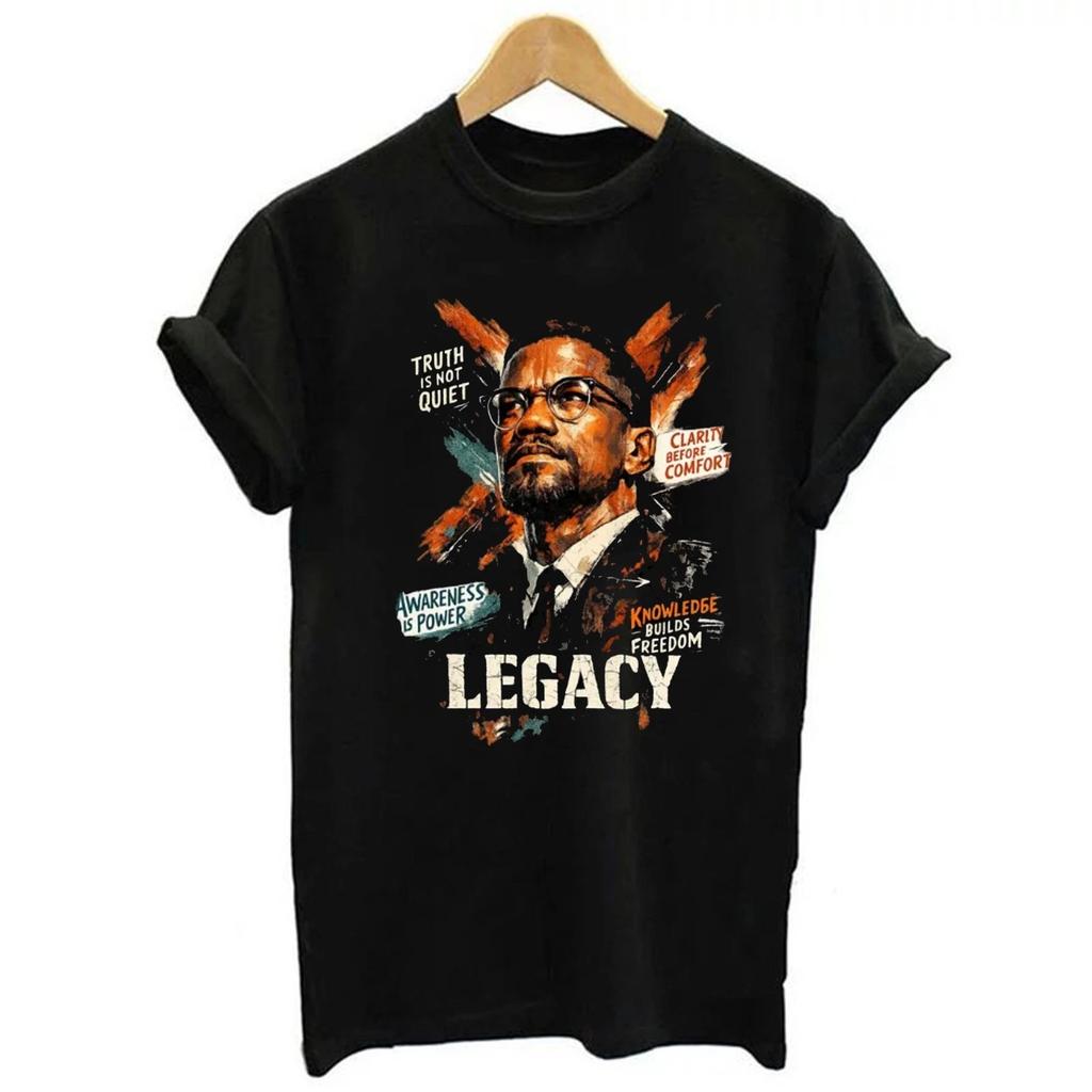 Vintage Malcolm X Legacy T-shirt, Malcolm X Graphic Tee, Black History Tee