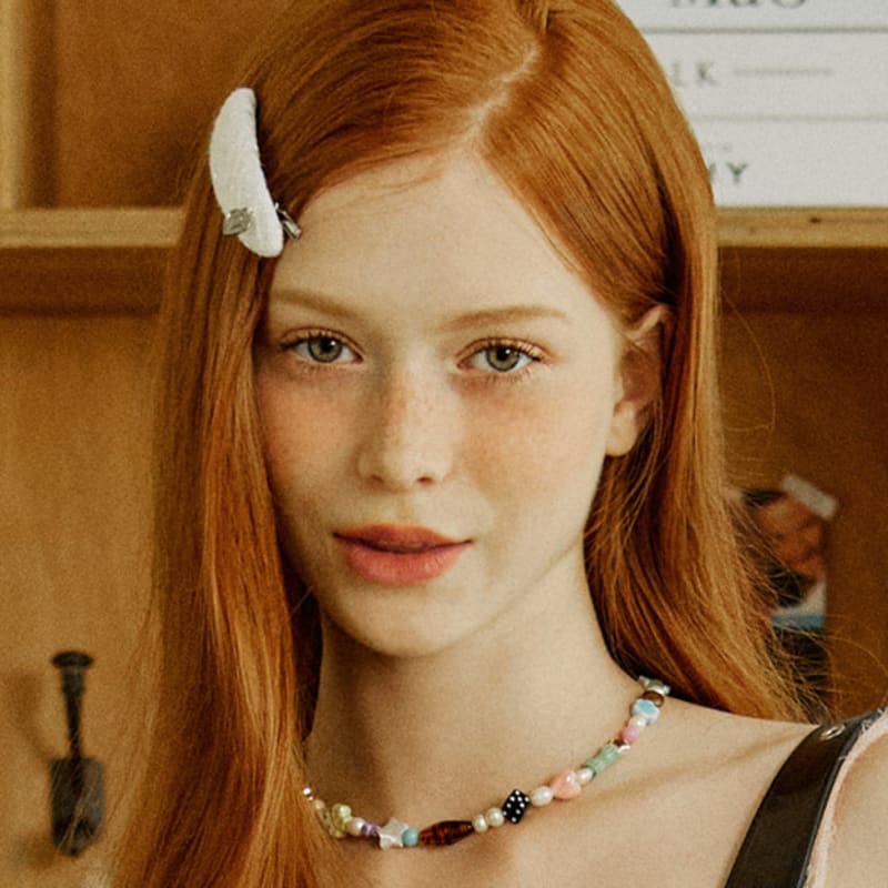 VVV Custard Mix Pearl Bead Necklace