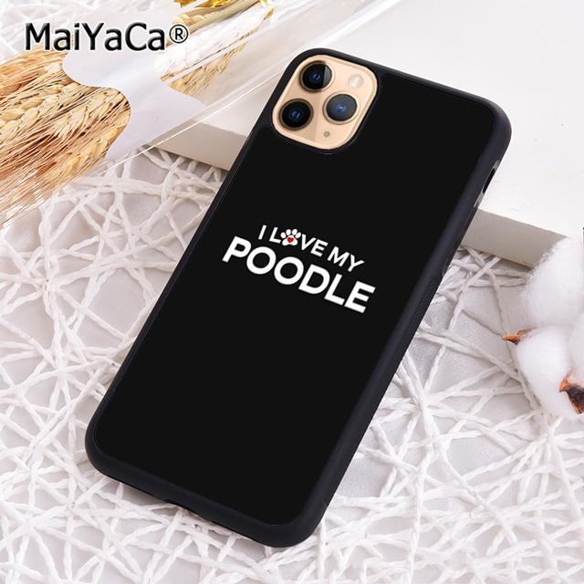MaiYaCa Poodles Cartoon Girly Cute Style Phone Case For iPhone 17 Air 16 15 Plus 11 12 13 14 Pro Max Shell Coque