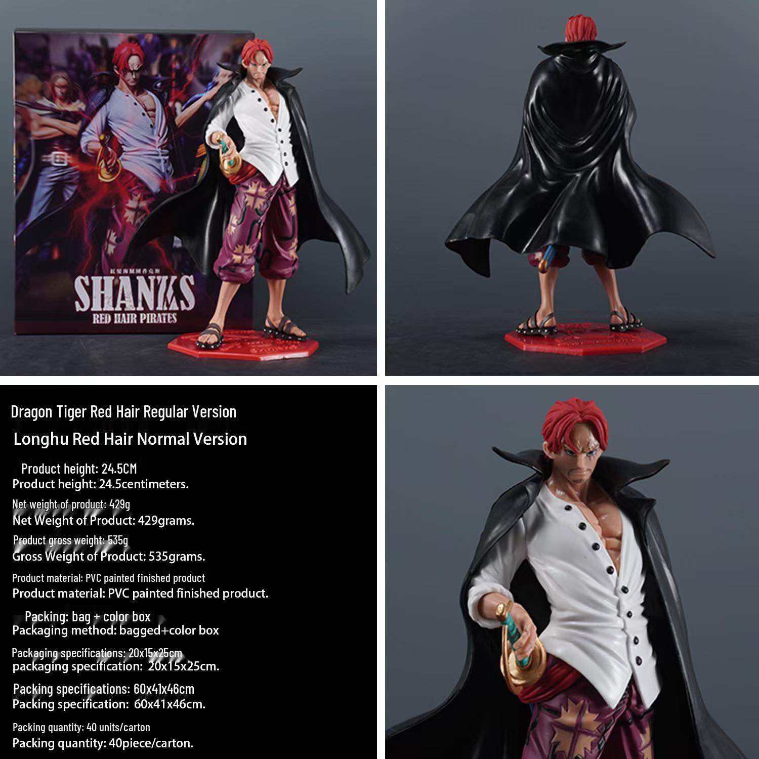 Red-Haired Shanks Summit War GK Figure Ornament - One Piece Anime Desk Decoration